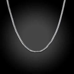 Geometric Patterned Chain Necklace