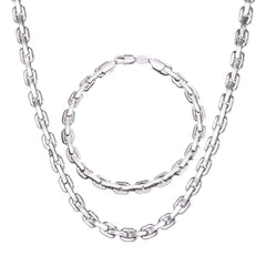 Chainlink Bracelet and Necklace Set