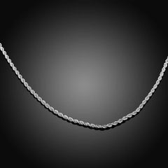 Men's Twist Rope Chain Necklace