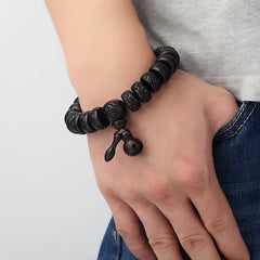 Fashion Adjustable Beaded Wood Bracelet