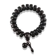 Fashion Adjustable Beaded Wood Bracelet