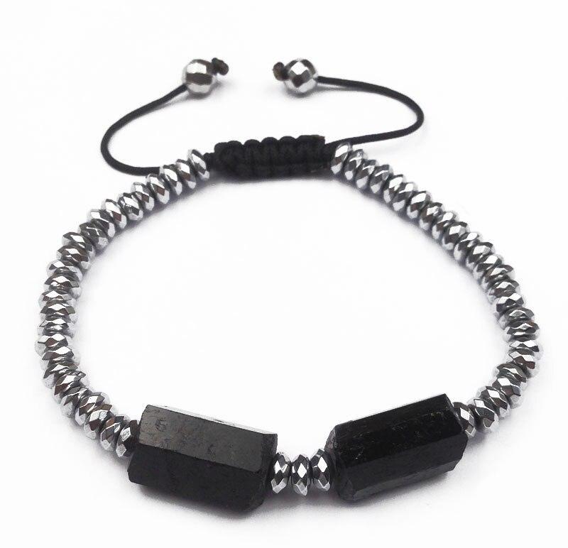 Black Toumaline and Hematite Bracelet