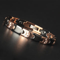 Crystal Moon Magnetic Bracelet