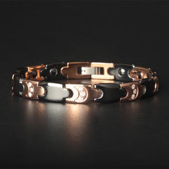 Crystal Moon Magnetic Bracelet