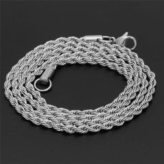 Men's Rope Link Chain Necklace