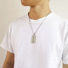 Men's Razor Necklace