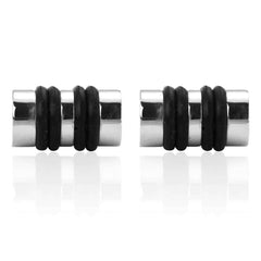 Black Rope Cufflinks for Men