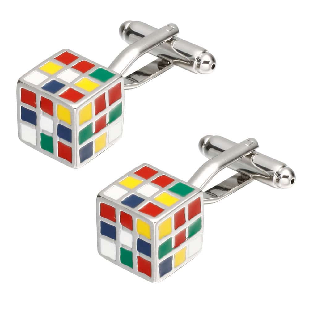 Magic Cube Design Cufflinks