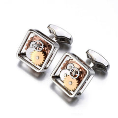 Men's Gear Square Cufflinks