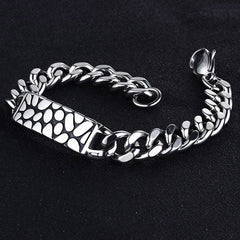 Men's Silver Color Stainless Steel Bracelet