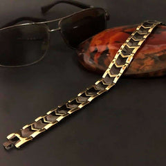 Men's Golden Arrow Magnetic Bracelet