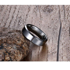 Men's Simple Tungsten Carbide Ring