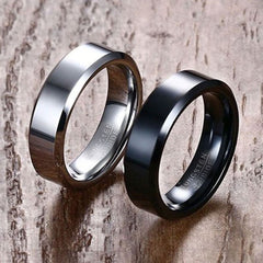 Men's Simple Tungsten Carbide Ring