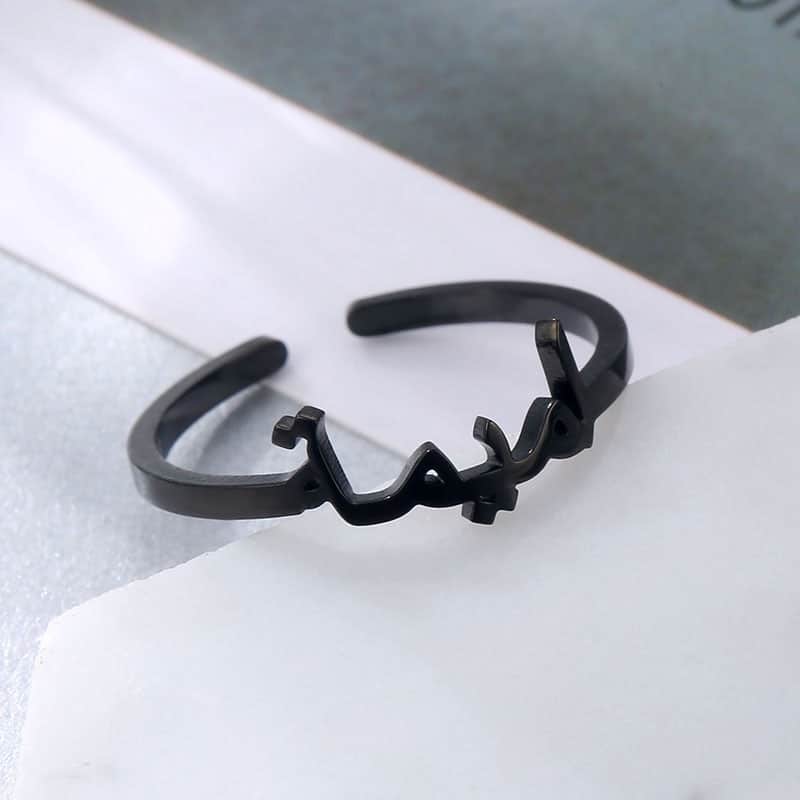 Customized Arabic Adjustable Ring