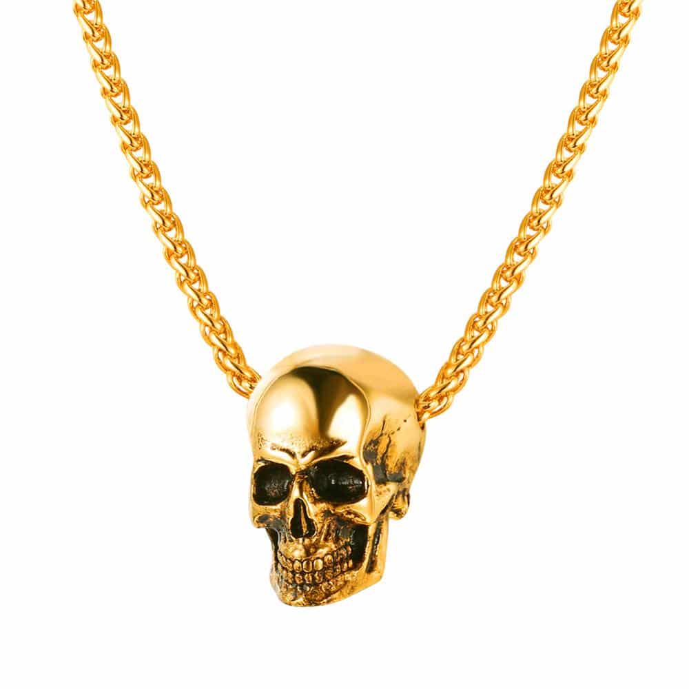 Men's Stainless Steel Skull Pendant
