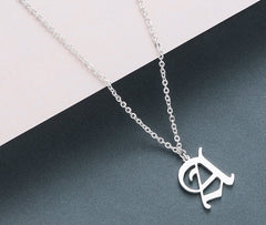 Men's Gothic Letter Shaped Pendant Necklace