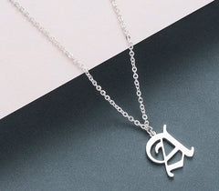 Men's Gothic Letter Shaped Pendant Necklace
