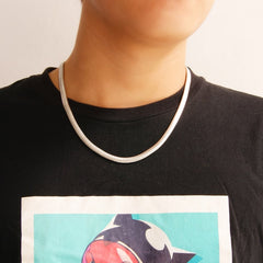 Men's 925 Silver Snake Chain Necklace