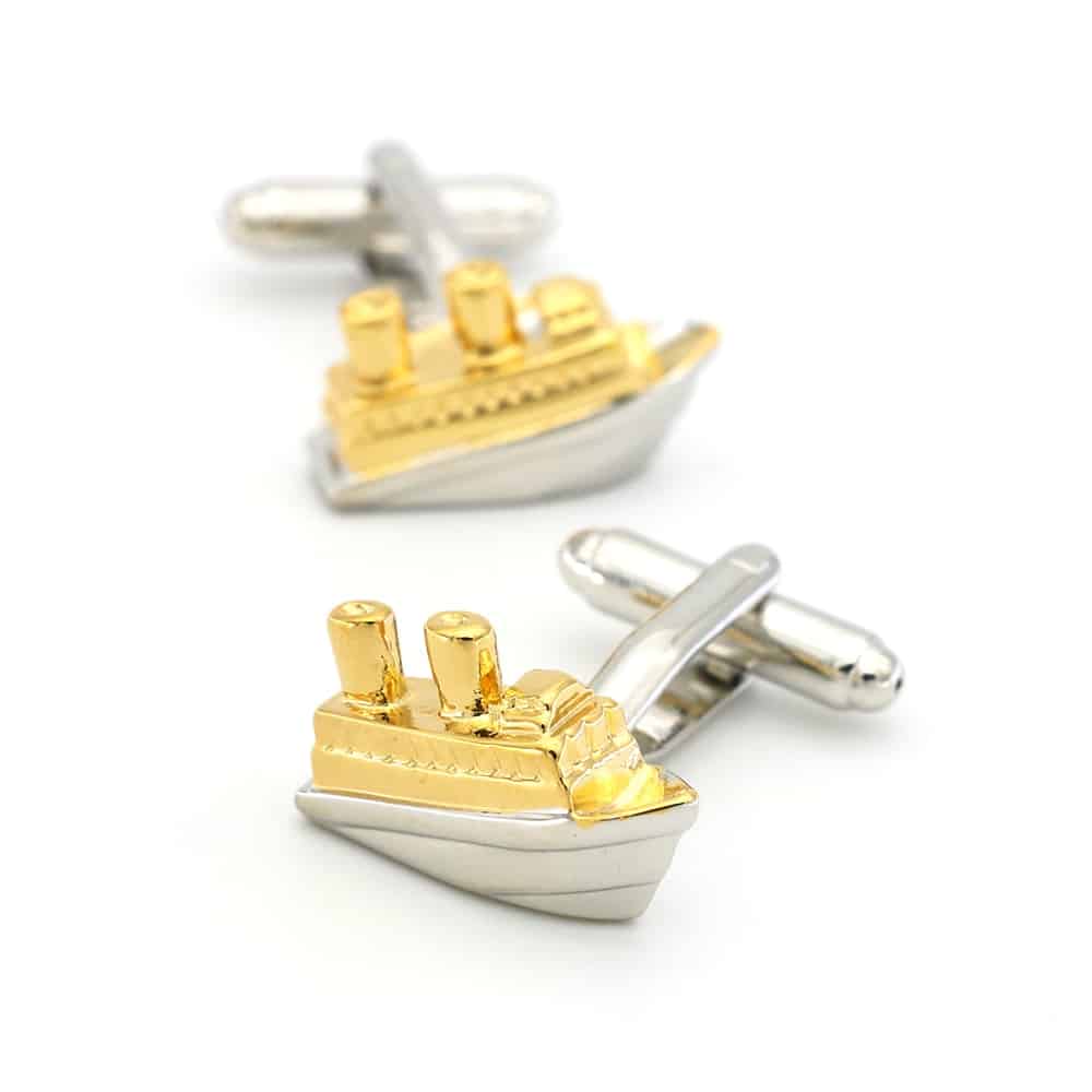 Titanic Shaped Cuff Links