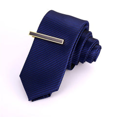 Elegant Enamel-Decorated Men's Tie Clip