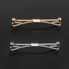 Bar Shaped Tie Pins Pair