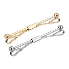 Bar Shaped Tie Pins Pair