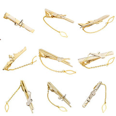 Men's Compact Tie Pin with Chain