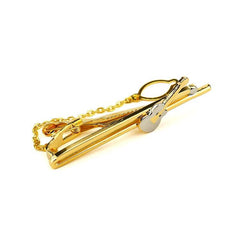 Men's Compact Tie Pin with Chain