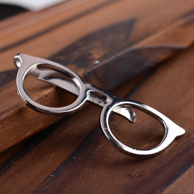Men's Glasses Tie Clip