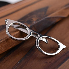 Men's Glasses Tie Clip