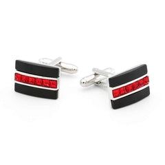 Men's Red Line Cufflinks