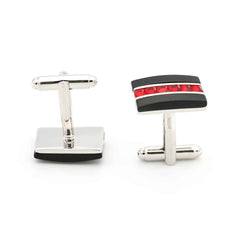 Men's Red Line Cufflinks