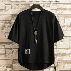 Men's Cotton Side-Zipper T-Shirt