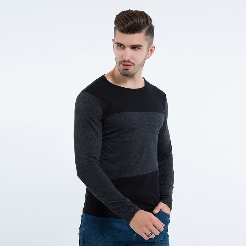 Fashion Casual Long-Sleeved Cotton Men's Top