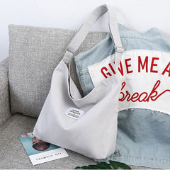 Retro Style Canvas Shopping Bag