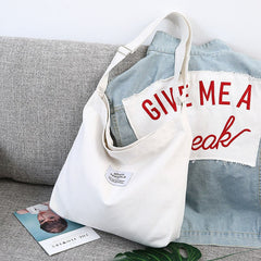 Retro Style Canvas Shopping Bag