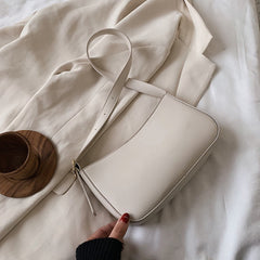 Women's Solid Color Small PU Leather Bag
