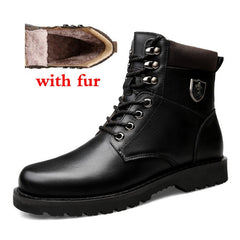 Warm Waterproof Genuine Leather Men's Boots