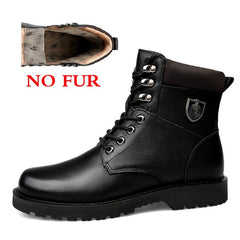 Warm Waterproof Genuine Leather Men's Boots