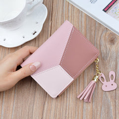 Geometric Printed Short Wallet for Women