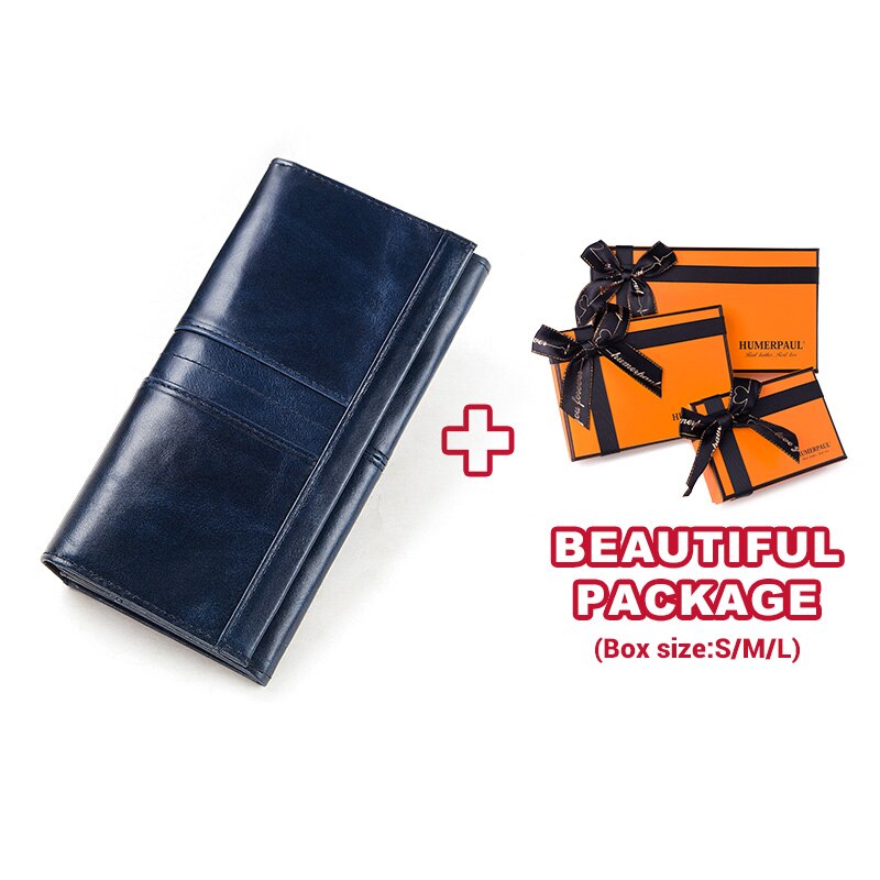 Women's Genuine Leather Long Purse