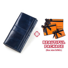 Women's Genuine Leather Long Purse