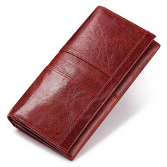 Women's Genuine Leather Long Purse