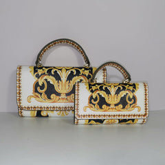 Colorful Printed Chain Mini Handbag