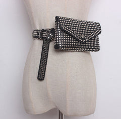 Women's Glam Rock Rivet Belt Bag