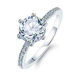 Luxury Crystal Engagement Ring for Women