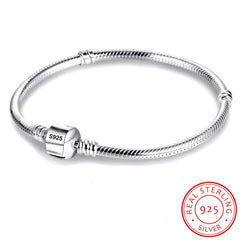Women's 925 Sterling Silver Snake Chain Bracelet