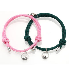 Rope Couple Bracelet with Magnite