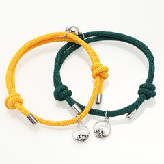Rope Couple Bracelet with Magnite