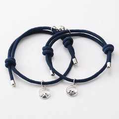 Rope Couple Bracelet with Magnite